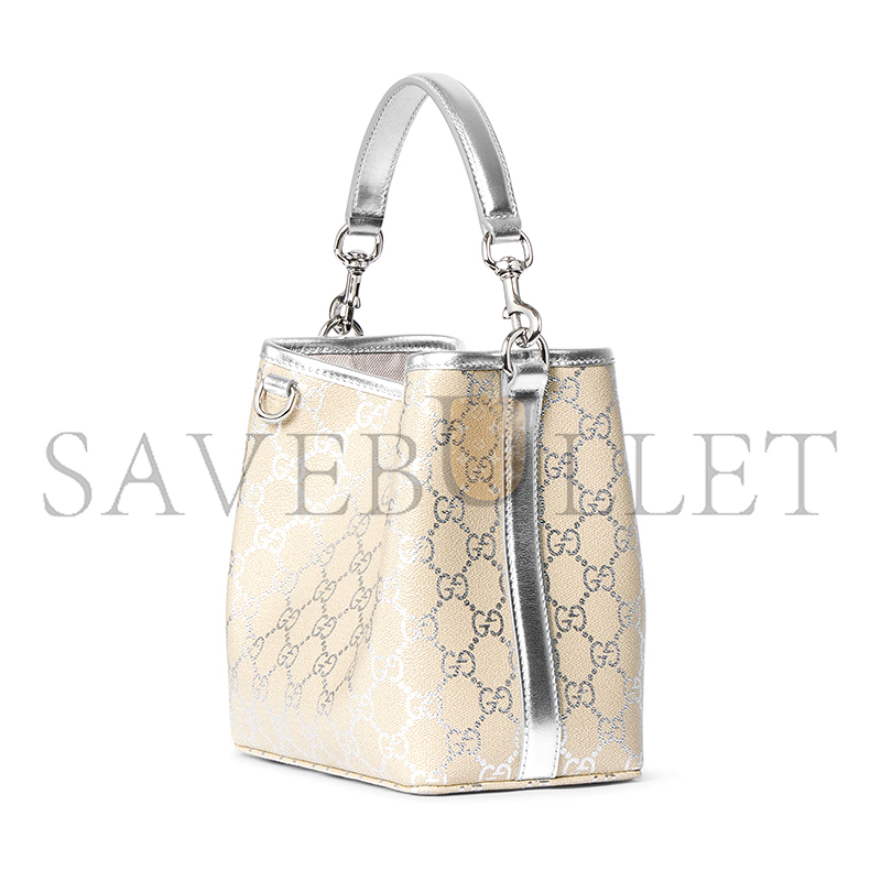 GUCCI GG EMBLEM SMALL BUCKET BAG ‎815118 (19*18*11cm)